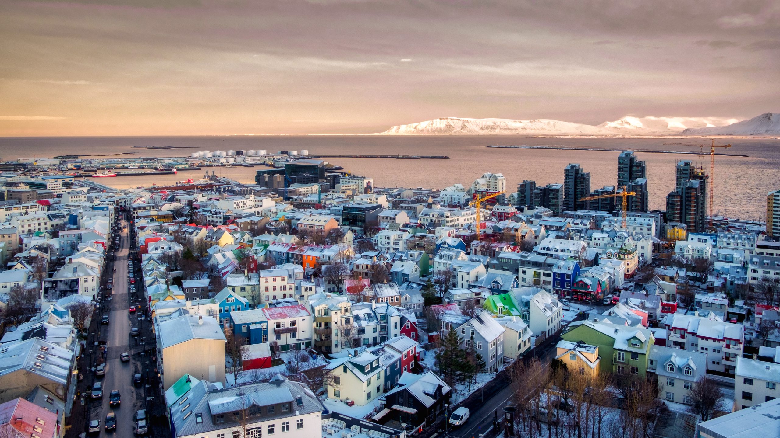 Skyline view of Reykjavik one of the safest cities for solo female travelers